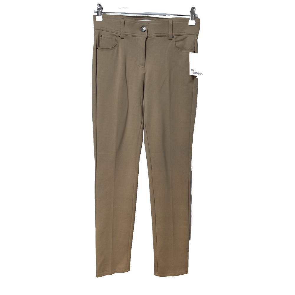89th & Madison Women's 0 Neutral Beige Stretch Pants Business Travel Resort NWT